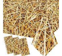Pymurod 3pcs Straw Tablecovers Farm Hay Tablecloth Starw Hay Bales Decoration for Table Western Cowboy Theme Birthday Party Decorations Hawaiian Luau Party Decorations