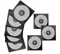 PYMUST 100pcs Shooting Target Papers 14 * 14cm Archery Darts Slingshot Practice Training Aiming Surface Accessories (Black)