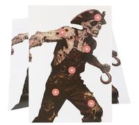 PYMUST 10PCS Zombie Targets for The Range - 15.7 x 17.7'' Paper Skeleton Zombie Targets, Ideal for Bow Arrow Pellet Indoor Outdoor Shooting Practice (MODEL1)