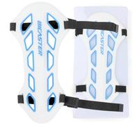 PYMUST 1pc Archery Armguard Silicone Recurve Longbow Traditional Bow Shooting Hunting Target Arm Guard Accessory (White Blue)
