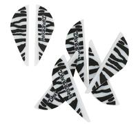 PYMUST 50pcs Rubber Feather 2 Inch Arrow Vanes Elasticity Fletching Waterproof Fletches for Compound Recurve Bow Competition Hunting (White)