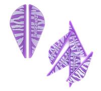 PYMUST 50pcs Rubber Feather 2 Inch Arrow Vanes Elasticity Fletching Waterproof Fletches for Compound Recurve Bow Competition Hunting (Purple)