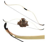 PYMUST 57inch Traditional Bow 20-45Lbs Archery Laminated Longbow for LH/RH Target Outdoor Hunting Arrow Practice Shooting (25LBS)