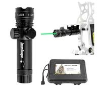 PYMUST Archery Sight Green Dot Laser Tactical Scope 20mm Rail Mount for Compound Bow Shooting Hunting Target Practice Sight