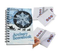PYMUST Archery Target Score Book - Pocket-Sized 50-Page Record Keeping Journal, Essential Accessory for Recurve Bow Shooting Games and Practice (MODEL1)