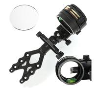 PYMUST Compound Bow 5 Pin Sight Aluminum Alloy with 4/6/8X Lens Adjustable Left/Right Hand for Archery Hunting Shooting Accessories (6x)