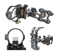 PYMUST Compound Bow Sight 7-Pin - 0.019'' Diameter, Adjustable Illumination & Left/Right Hand Design, Essential Hunting Archery Gear