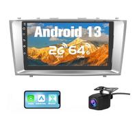 Pyniro 2+64GB Car Radio Stereo for Toyota Camry 2006-2011 9Inch Android Head Unit Touchscreen with CarPlay Android Auto Bluetooth GPS Navigation with RearCamera