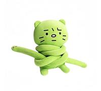 pynix Meet The Anxious Green Cat Plush Bag: Cute, Sturdy, And Handy For All Your Small - Item Needs!