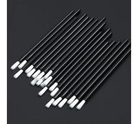 PYO Cookie Paint Brush Disposable Lip Brushes Mini Paint Brush Cookies Disposable Nail Polish Brush Paint Your Own Cookie Food Safe Paint Brushes Mini Paint Brushes Cookies (100, Black)
