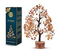 PYOR Carnelian Gem Tree - Spiritual Gifts for Women, Small Decor Items, Crystal Stone