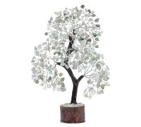 PYOR Jade Stone Bonsai Tree, Real Crystals And Stones, Crystal Tree Decor, Spiritual Gifts For Women, Money Desk, Decorations Living Room, Office Decor Green Jade-sw