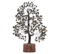 PYOR Tigers Eye, Crystal Tree, Positive Stones, Hippie Gift, Gem Tree, Tiger Eye Stone, Crystal Money Tree, Good Luck Gems, Money Crystal Stone, Gemstone Bonsai Tree, Positive Energy Decor