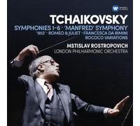 Mstislav Rostropovich, London Philharmonic Orchestra - Tchaikovsky: Symphonies 1-6, Manfred Symphony, Francesca da Rimini, Romeo and Juliet fantasy overture, 1812, Rococo variations