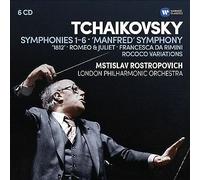 Mstislav Rostropovich, London Philharmonic Orchestra - Tchaikovsky: Symphonies 1-6, Manfred Symphony, Francesca da Rimini, Romeo and Juliet fantasy overture, 1812, Rococo variations