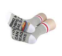 PYOUL 1 Pair Crispy Chips & Zesty Salsa Gift Bring Me Chips and Salsa Socks Taco Lovers Crew Socks Spicy Snack Aficionados Gifts (UK, Alpha, One Size, Regular, Regular, Chips and Salsa 1 Pair)