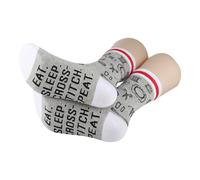 PYOUL 1 Pair Cross Stitch Repeat Socks Cross-Stitch Lover Gift Cross-Stitch Project Bag Sewing Lover Socks Needle Worker Gift (UK, Alpha, One Size, Regular, Regular, Cross Stitch 2.0 1 Pair)