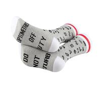 PYOUL 1 Pair Optometrist Gift Do Not Disturb Optometrist Off Duty Socks Eye Doctor Socks Optometrist Graduation Gift (Cotton, Optometrist Off Duty 1 Pair)