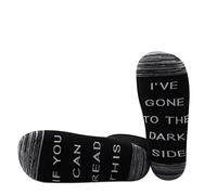 PYOUL 1 pair S Wars Fan Gift If You Can Read This I’ve Gone To The Dark Side Novelty Socks Gift For Men Or Women (Dark Side B Ankle 1 Pair EU)