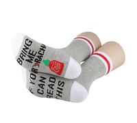PYOUL 1 Pair Spicy Sriracha Bottle Gift Bring Me Sriracha Socks Hot Sauce Lovers Socks Kitchen Humor Fans Gift Foodies Gift (UK, Alpha, One Size, Regular, Regular, Bring Me Sriracha 1 Pair)