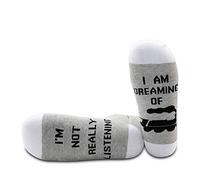 PYOUL 1 Pair Train Gift Train Lover Socks I'm Not Really Listening I am Dreaming Train Socks (Dreaming Train 1 Pair)