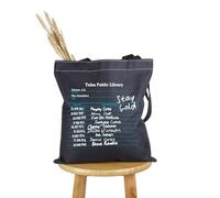 PYOUL 80s Musical Inspired Gift The Library Card Tote Bag Soda Cherry Great Expectations Handbag Cosplay Merch (Library Card Tote)