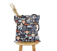 PYOUL 90's TV Classic TV Show Gift W’s World Tote Bag Wayne & Garth Handbag 90s Movie Meme (Ws World Tote)