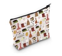 PYOUL Austin Lover Gift Welcome to Austin Design Makeup Bag Austin Texas Vacation Cosmetic Bag Austin Souvenir Travel Bag (Welcome to Austin Bag)