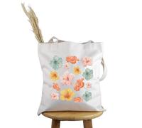 PYOUL Beach Gift Gift Hibiscus Flower Tote Bag Aloha Hawaii Handbag Summer Hawaii Vacation Trip Gift (Hibiscus Flower 2.0 Tote)