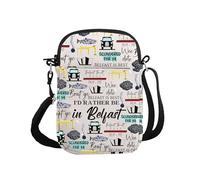 PYOUL Belfast Gift I’d Rather Be in Belfast Crossbody Bag Northern Ireland Travel Bag Belfast Vacation Trip Gift (Be in Belfast CB)