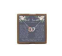 PYOUL Best Friend Gift to Bride, To My Best Friend On Her Wedding Day Necklace, Bride Gift From Maid of Honor, Wedding Gift