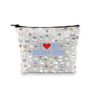 PYOUL Bichon Frise Lover Gift I Love My Bichon Frise Makeup Bag Dog Mom Cosmetic Bag Bichon Frise Owner Gift Dog Owner Gift (My Bichon Frise B)