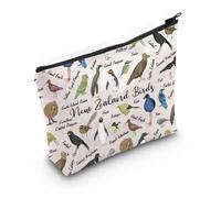 PYOUL Bird Lover Gift New Zealand Birds Makeup Bag Bird Watcher Cosmetic Bag Bird Owner Gift New Zealand Merch (New Zealand Birds Bag)