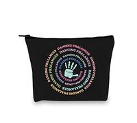 PYOUL Bones TV Show Inspired Gift Dancing Phalanges Makeup Bag David Boreanaz Fan Cosmetic Bag Forensic Anthropology Show Lover Gift (Dancing Phalanges B EU)