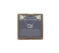 PYOUL Bonus Daughter Gift From Step Mom Dad, To My Stepdaughter Necklace, Stepdaughter Gift From Stepmom Stepdad, Adopted Daughter Birthday Gift (amazing bonus daughter 2.0)
