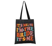 PYOUL Bride To Be Gift It's Me Hi I'm The Bride It's Me Tote Bag Bridal Shower Handbag Bachelorette Party Gift Wedding Day Gift (Bride It's Me Tote)