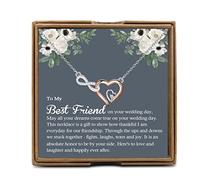PYOUL Bride's Best Friend Necklace - Gift from Maid of Honor to Best Friend on Wedding Day