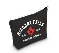 PYOUL Canada Travel Cosmetic Bag Niagara Falls Ontario Canada Est 1904 Makeup Bag Canada Trip Gift (Niagara Falls Bag EU)