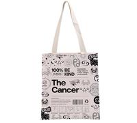 PYOUL Cancer Inspired Gift 100% Human Be Kind The Cancer Tote Bag Astrology Lover Handbag Zodiac Cancer Merch (The Cancer Tote)