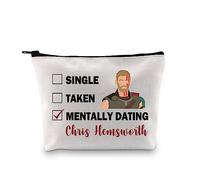 PYOUL Chris Hemsworth Inspired Gift Dating Chris Hemsworth Makeup Bag Chris Hemsworth Fan Cosmetic Bag Chris Hemsworth Merch (Dating Chris Hemsworth B)