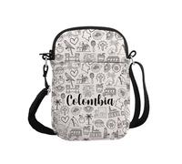 PYOUL Colombia Trip Gift Colombia Crossbody Bag Colombian Culture Travel Bag Andean Explorers! Gift (Colombia CB)