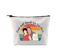 PYOUL Comedy Inspired Lover Gift Come and Knock Our Door Makeup Bag Romantic Comedy Lover Cosmetic Bag 70’s TV Serial Gift (Knock Our Door Bag)