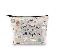 PYOUL Crafter Gift It's Not Hoarding If It's Craft Supplies Makeup Bag Crafting Lover Cosmetic Bag Sewing Lover Gift (Craft Supplies B)