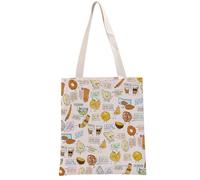 PYOUL Desi Food Lover Gift You're My Jalebi Tote Bag Punny Indian Handbag Indian Food Pun Gift Desi Food Puns Gift (You're My Jalebi Tote)