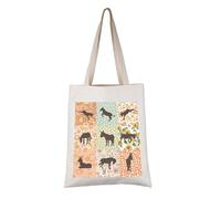 PYOUL Donkey Lover Gift Floral Donkey Design Tote Bag Donkey Farmer Owner Handbag Donkey Stuff Merch (Floral Donkey Tote)