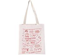 PYOUL Drama Lover Gift Performing Arts Daily Affirmations Tote Bag Theatre Musical Actor Stage Performer Handbag Theatre Inspirational Gift (Arts Daily Affirmations T)