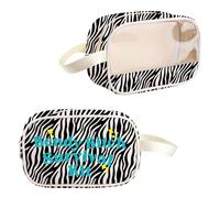 PYOUL Ehlers-Danlos Syndromes Gift Bendy Bitch Survival Clear Makeup Bag Ehlers Danlos Zebra Travel Gift Rare Disease Toiletry Bag (Bendy Bitch Survival MB)