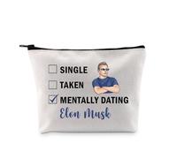 PYOUL Elon M Inspired Gift Dating Elon M Makeup Bag Elon M Fan Cosmetic Bag Elon M Merch (Dating Elon M Bag)
