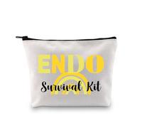 PYOUL Endometriosis Gift ENDO Survival Kit Makeup Bag Endometriosis Warrior Cosmetic Bag Chronic Illness Gift (ENDO Survival K B)