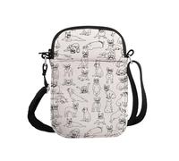 PYOUL French Bulldog Lover Gift French Bulldog Design Crossbody Bag French Bulldog Mom Travel Bag French Bulldog Merch (French Bulldog CB)
